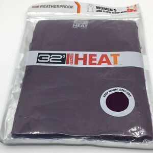 32 Degrees Heat by Weatherproof Womens Burgundy Base Layer Top NWT Sz Medium
